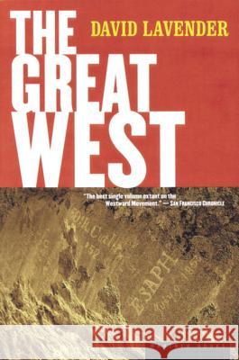 The Great West Lavender, David 9780618001897 Mariner Books