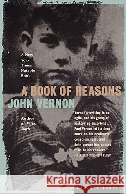 A Book of Reasons John Vernon 9780618082353 Houghton Mifflin Company