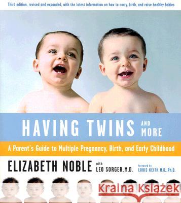 Having Twins--And More: A Parent's Guide to Multiple Pregnancy, Birth, and Early Childhood Elizabeth Noble Leo Sorger Louis G. Keith 9780618138739