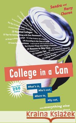 College in a Can Sandra Choron Harry Choron 9780618408719 Houghton Mifflin Company