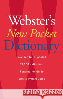 Webster's New Pocket Dictionary Houghton Mifflin 9780618947263
