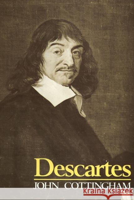 Descartes John Cottingham 9780631150466 Blackwell Publishers