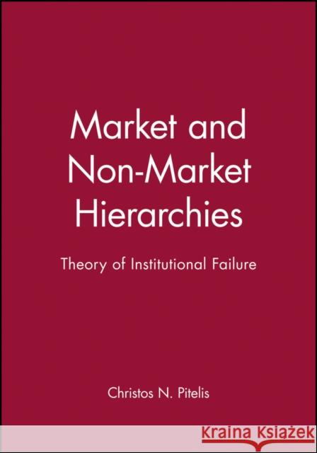 Market and Non-Market Hierarchies: Identity and Representation in Elizabethan England Pitelis, Christos N. 9780631190615 Blackwell Publishers