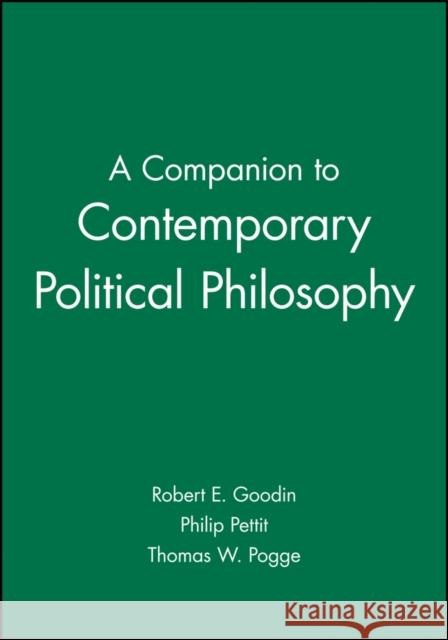 Companion Contemporary Political Goodin, Robert E. 9780631199519