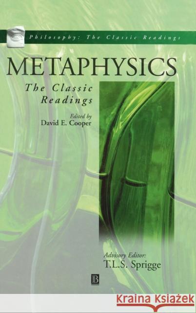 Metaphys Cooper, David E. 9780631213246 Wiley-Blackwell