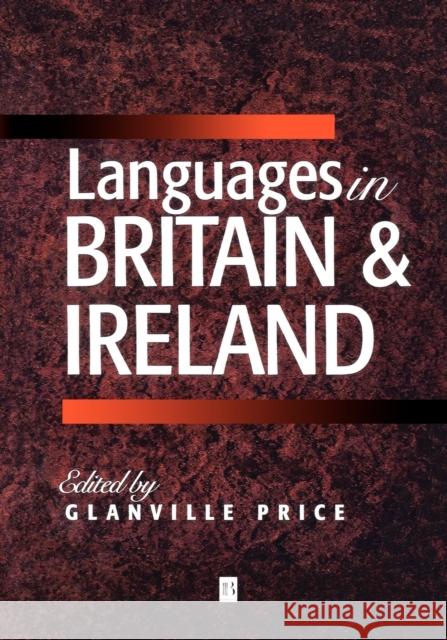 Languages in Britain and Ireland Glanville Price 9780631215813 BLACKWELL PUBLISHERS