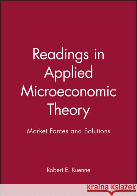 Rdgs In Applied Microec Theory Kuenne, Robert E. 9780631220701 Blackwell Publishers