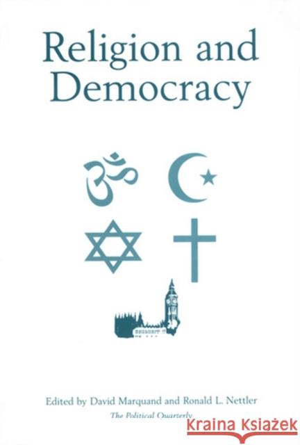 Religion and Democracy David Marquand Ron Nettler 9780631221845 Blackwell Publishers