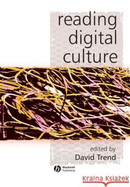 Reading Digital Culture David Trend 9780631223016 Blackwell Publishers