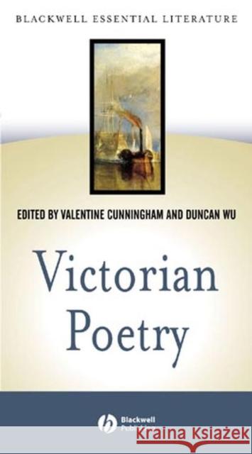 Victorian Poetry Duncan Wu Valentine Cunningham 9780631230755 Blackwell Publishers