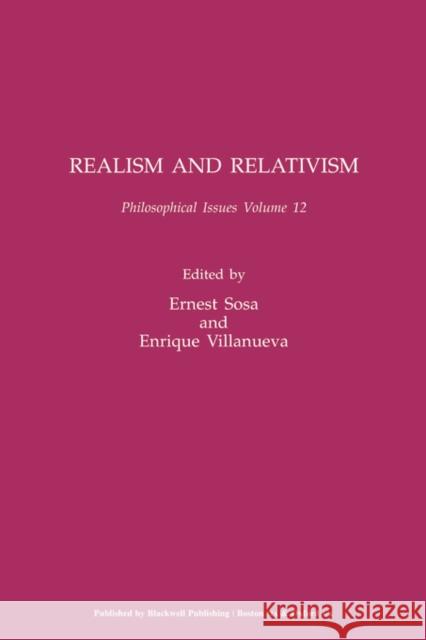 Realism and Relativism, Volume 12 Sosa, Ernest 9780631233848