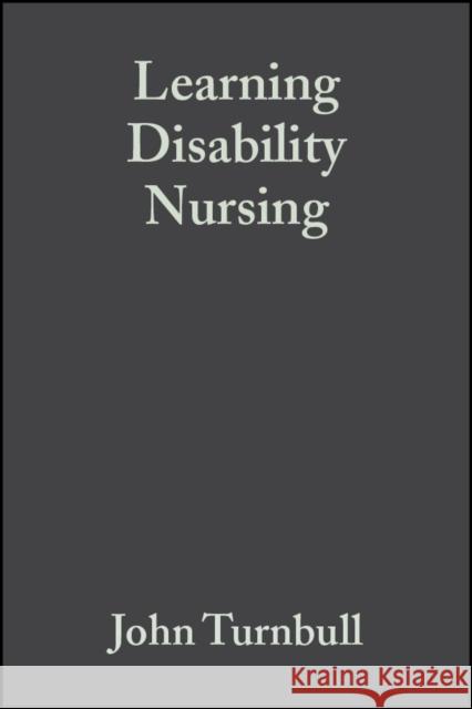 Learning Disability Nursing John Turnbull 9780632064632