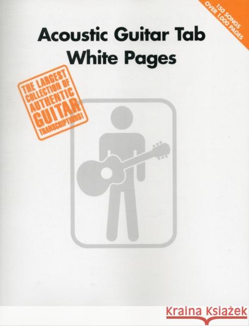 Acoustic Guitar Tab White Pages: Guitar Recorded Versions  9780634057120 Hal Leonard Corporation