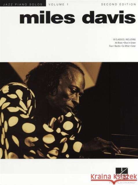 Miles Davis - 2nd Edition: Jazz Piano Solos Series Volume 1  9780634059056 Hal Leonard Corporation