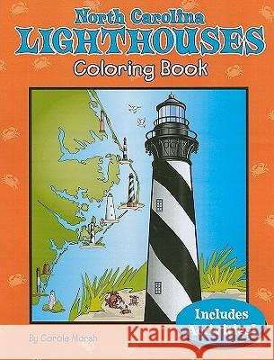 North Carolina Lighthouses Coloring Book Carole Marsh 9780635073426 Gallopade International