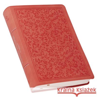 Nlt, the Spiritual Growth Bible Faux Leather, Coral Vines Christian Art Gifts 9780638004625 Christian Art Publishers