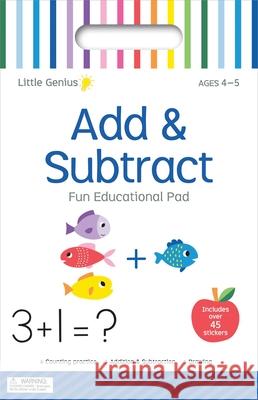 Add & Subtract: Fun Educational Activity Pad with Carry Handle Shelley Cox 9780655233206 Lake Press