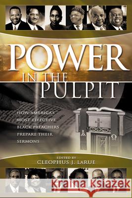 Power in the Pulpit Larue, Cleophus J. 9780664224813