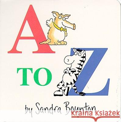 A to Z Sandra Boynton 9780671493172 Simon & Schuster