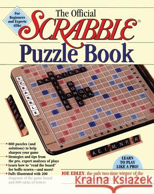 The Official Scrabble Puzzle Book Joe Edley 9780671569006 Pocket Books