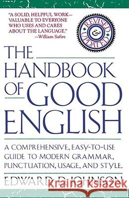 The Handbook of Good English Edward Johnson 9780671707972 Simon & Schuster
