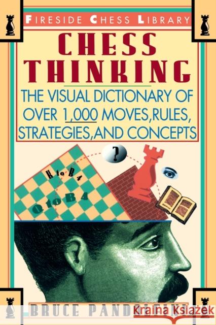 Chess Thinking: The Visual Dictionary of Chess Moves, Rules, Strategies and Concepts Pandolfini, Bruce 9780671795023 Fireside Books