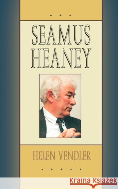 Seamus Heaney Helen Vendler 9780674002050