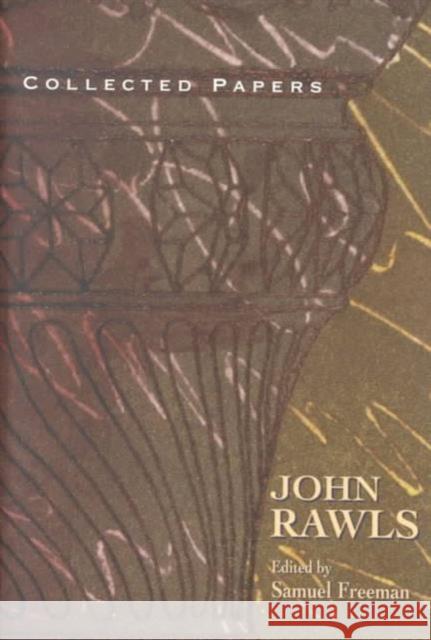 Collected Papers (Revised) Rawls, John 9780674005693 Harvard University Press