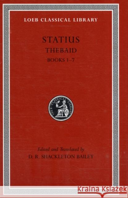 Thebaid Statius 9780674012080 Harvard University Press