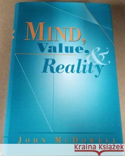 Mind, Value and Reality John McDowell 9780674576131 Harvard University Press