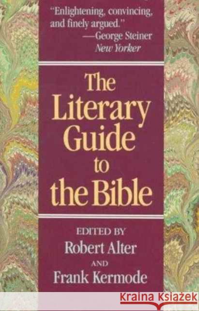 Lit Guide to the Bible P Alter, Robert 9780674875319 Belknap Press