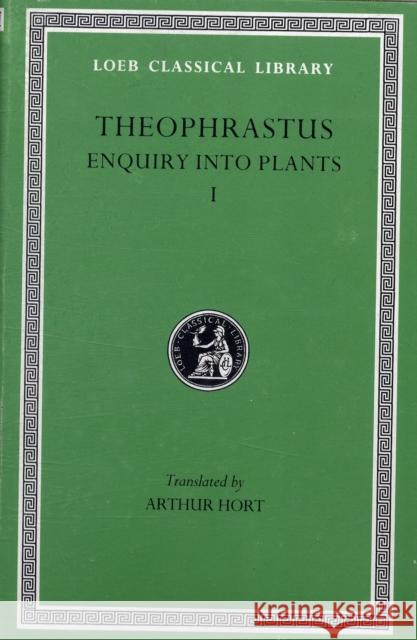 Enquiry Into Plants Theophrastus 9780674990777 Harvard University Press