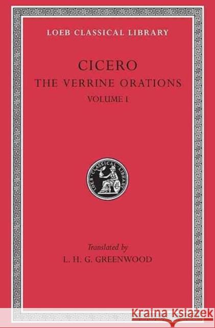 The Verrine Orations Cicero 9780674992436