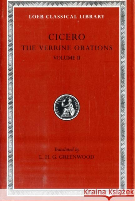 The Verrine Orations Cicero 9780674993235