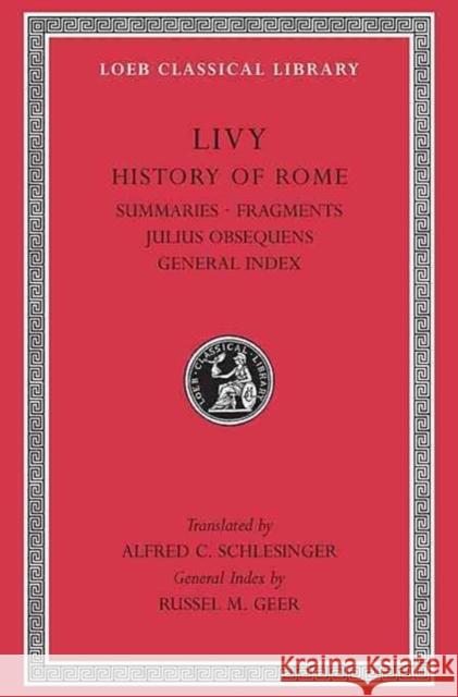 History of Rome Livy 9780674994454