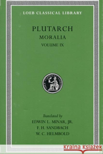 Moralia Plutarch 9780674994676 Harvard University Press