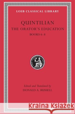 The Orator's Education Quintilian 9780674995932