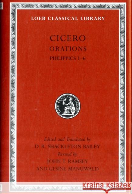 Philippics 1-6 Cicero 9780674996342 Harvard University Press