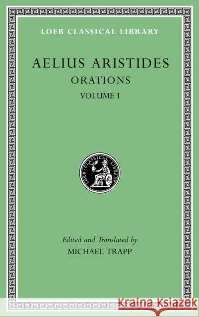 Orations Aristides, Aelius 9780674996465