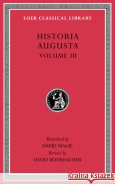 Historia Augusta David Magie David Rohrbacher 9780674997462 Harvard University Press