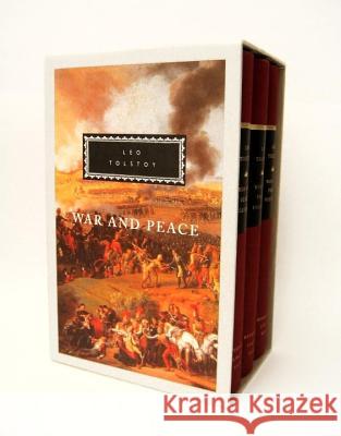 War and Peace: 3-Volume Boxed Set; Introduction by R. F. Christian Tolstoy, Leo 9780679405733 Everyman's Library