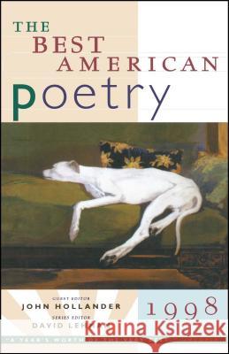 The Best American Poetry Lehman, David 9780684814506 Scribner Book Company