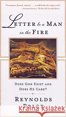 Letter To A Man In The Fire: Does God Exist And Does He Care Reynolds Price 9780684856278