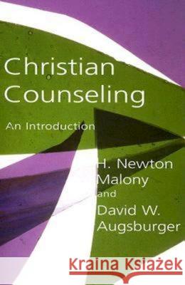Christian Counseling: An Introduction Augsburger, David W. 9780687332830 Abingdon Press