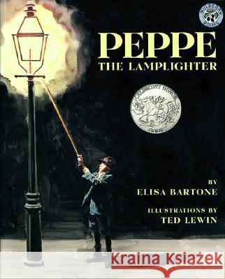 Peppe the Lamplighter Elisa Bartone Ted Lewin 9780688102685 HarperCollins Publishers
