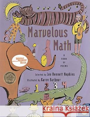 Marvelous Math: A Book of Poems Lee Bennett Hopkins Karen Barbour 9780689844423 Aladdin Paperbacks