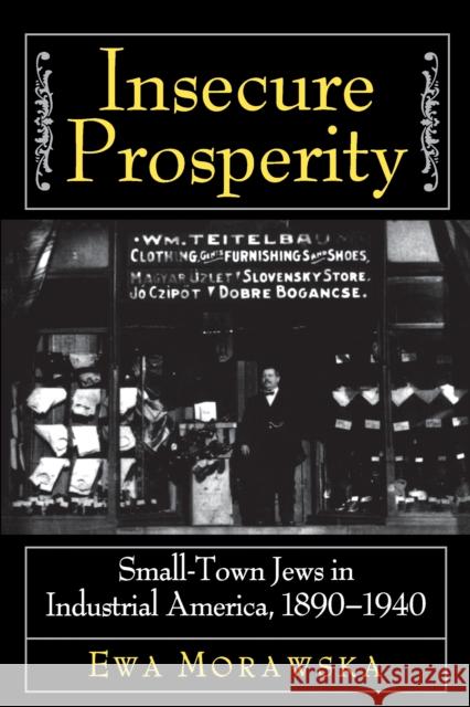 Insecure Prosperity: Small-Town Jews in Industrial America, 1890-1940 Morawska, Ewa 9780691005379 Princeton University Press