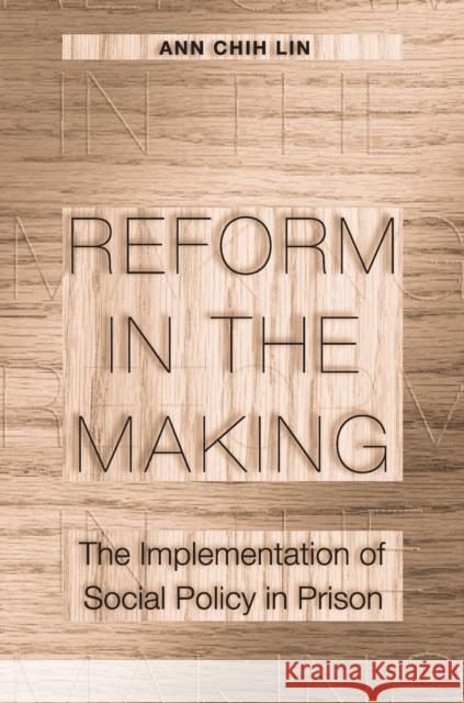Reform in the Making: The Implementation of Social Policy in Prison Lin, Ann Chih 9780691095998 Princeton University Press
