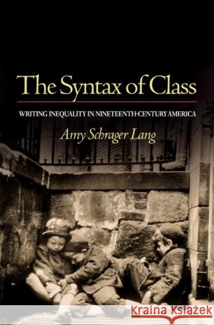 The Syntax of Class: Writing Inequality in Nineteenth-Century America Lang, Amy Schrager 9780691113890