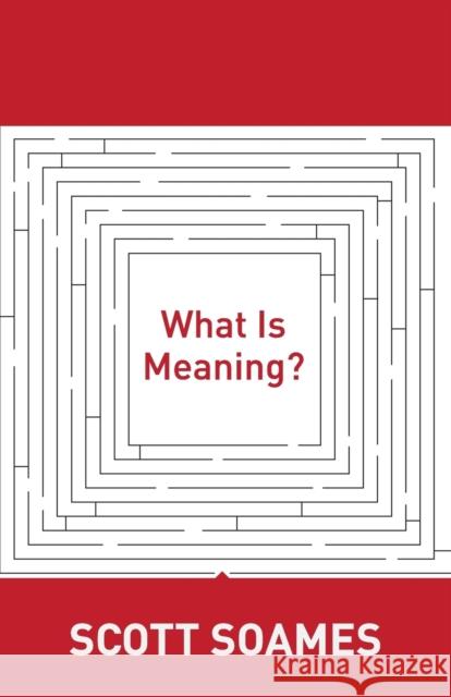 What Is Meaning? Scott Soames 9780691156392